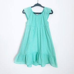 SOLD ON XP Cat & Jack Teal Ruffle Maxi Dress 12M